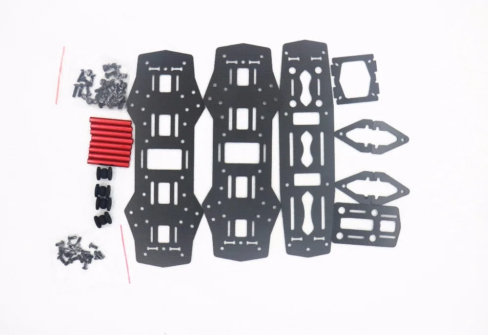 wholesale Mini  250mm All carbon fiber glass Frame for QAV250 Mini Quadcopter Racing frame  with free 4*Motors Protected Base