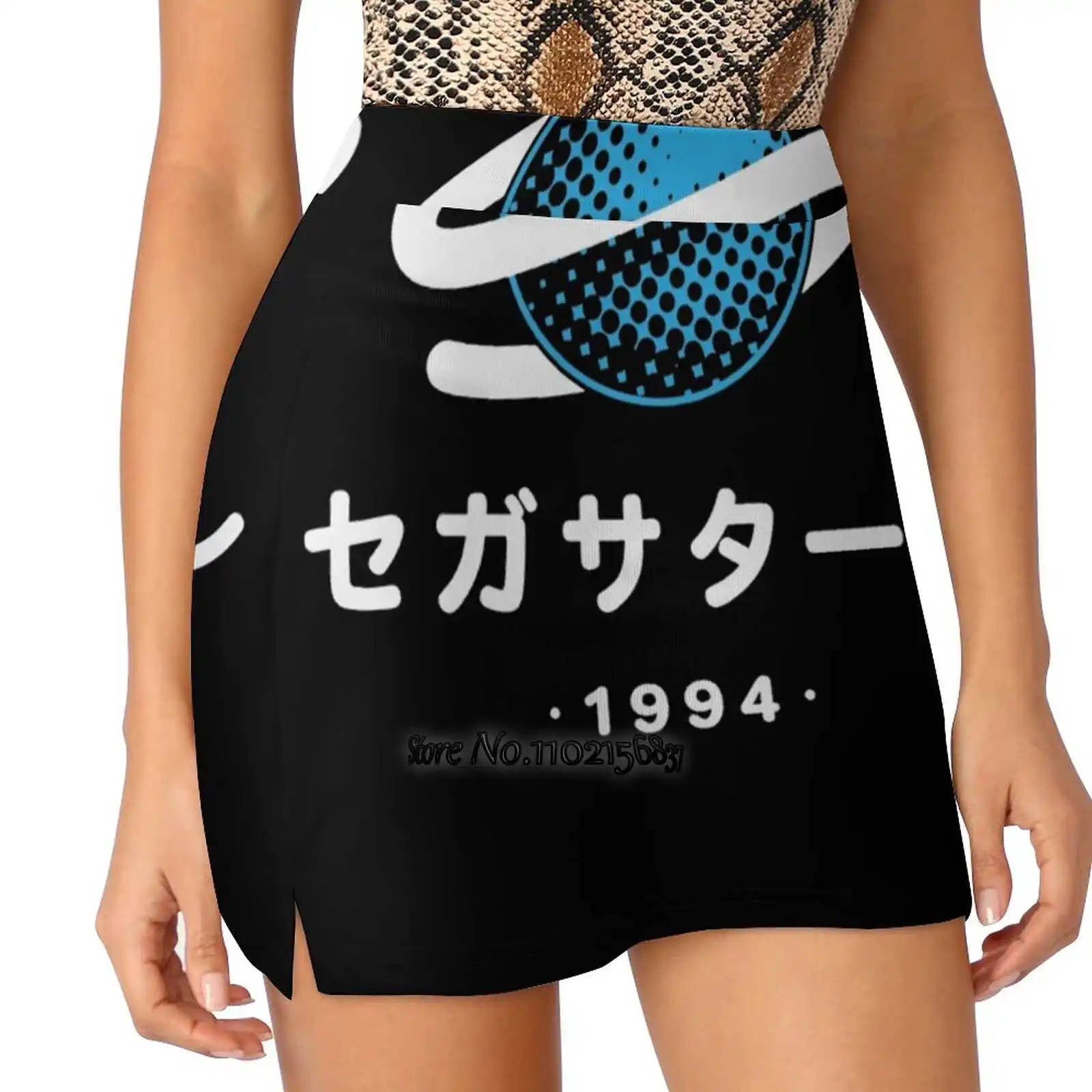 

Saturn Colour Tennis Golf Skirt Sexy A-Line Harajuku Shorts Skirt With Phone Pockets Skort Saturn Colour Trending Logo 1994