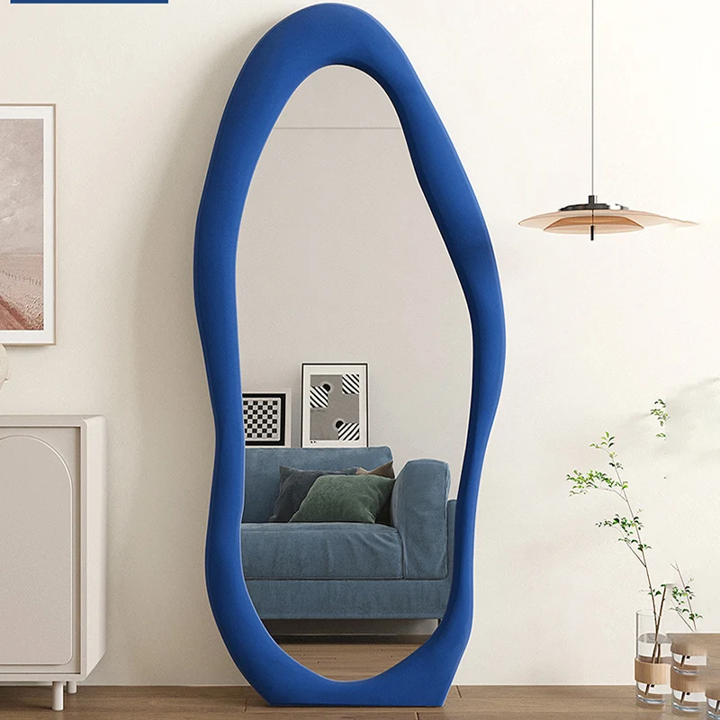 Full Body Wall Mirrors Bedroom Irregular Aesthetic Girls Room European Style Mirror Cute Design Lustro House Decoration GXR35XP