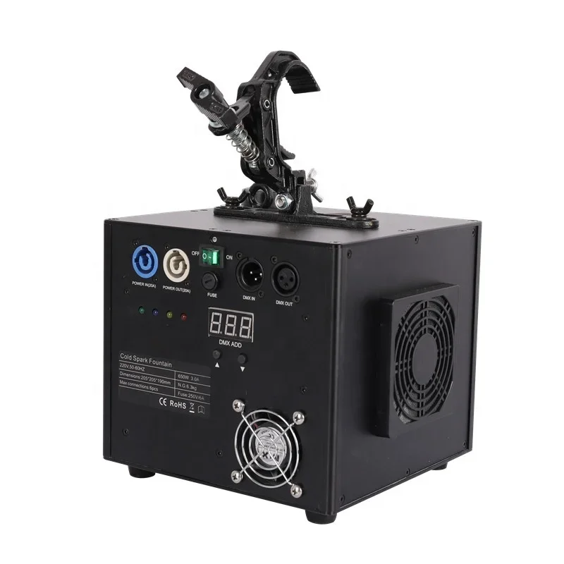 Wireless Control hang Upside Down Cold Spark Fireworks Machine Safety Use Indoor Wedding Waterfall Cold Sparkler