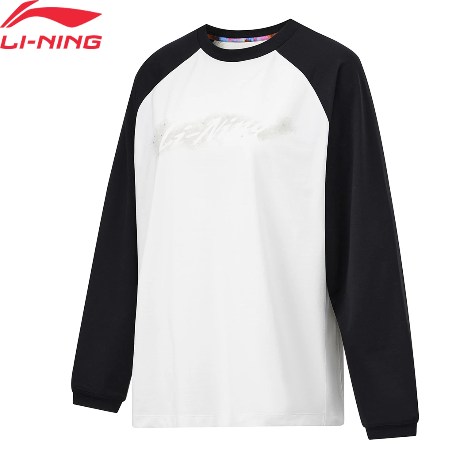 Li-Ning Women Fitness Sports T-Shirt Polyester Breathable AT AIR COOLSHELL O-Neck Loose Fit LiNing Long Sleeve Tee Tops ATLU024