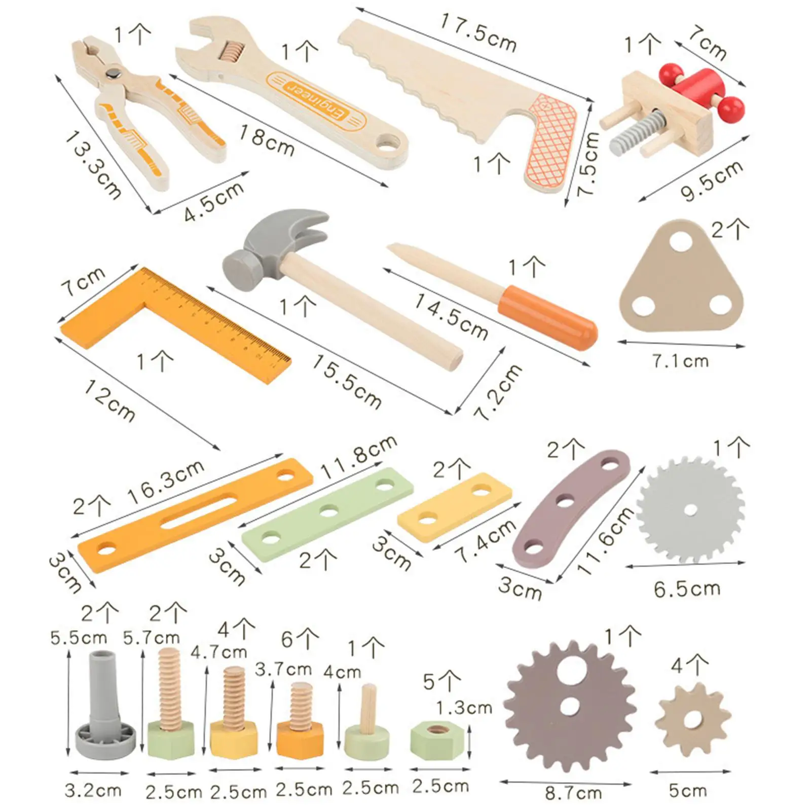 다기능 어린이 도구 벤치, DIY 척 놀이, 건설 장난감, 3, 4, 5 세 여아 남아, 어린이 생일 선물