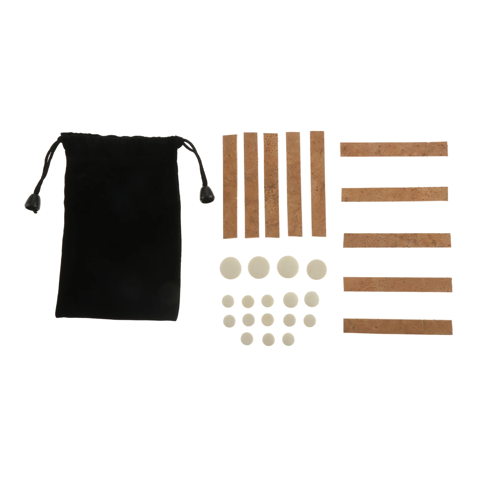 

27Pcs/set Clarinet Neck Joint Cork Sheet & Clarinet Woodwind Instrument Pads Compatible with Clarinet Instrument Repair Parts