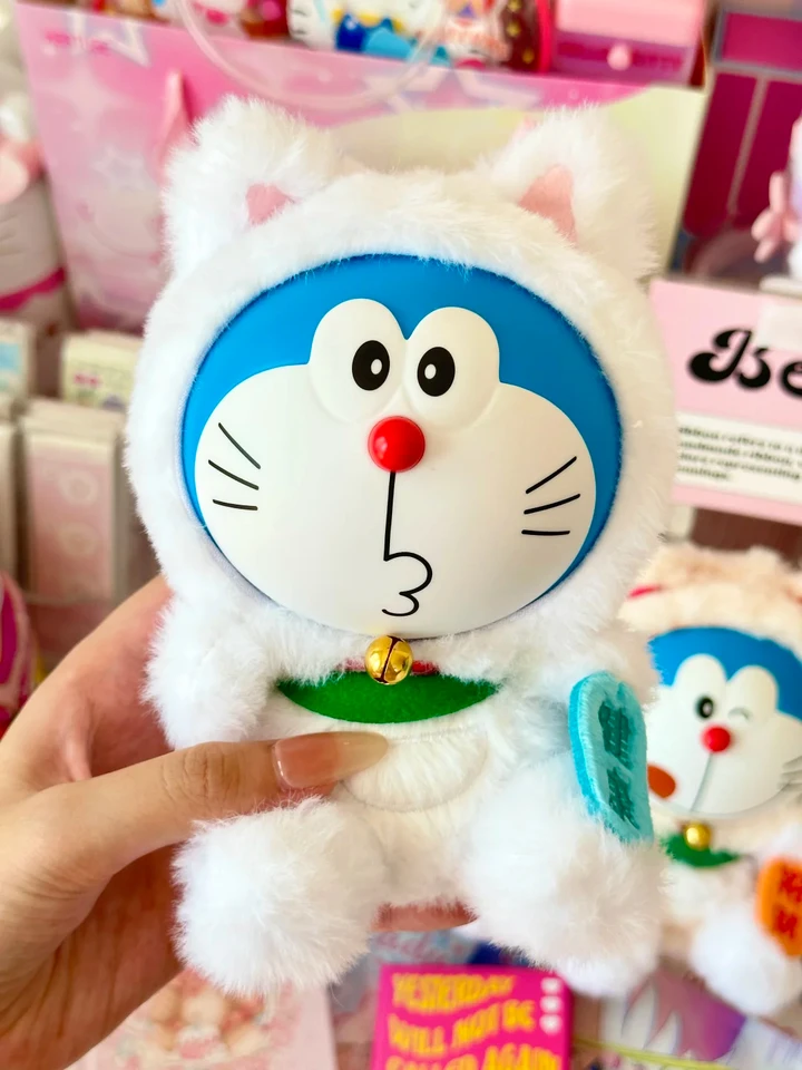 本物のドラえもん願い招き猫ぬいぐるみブラインドボックストレンディな