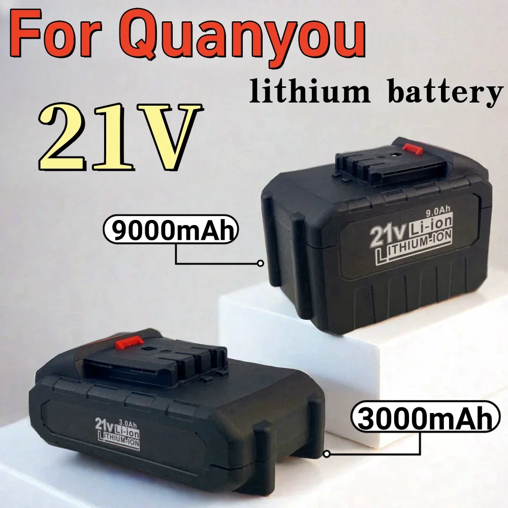 

High-power 18650 Lithium-Ion battery pack 3000mAh 9000mAh for QuanYou 21V Cordless Drill Electric Screwdriver