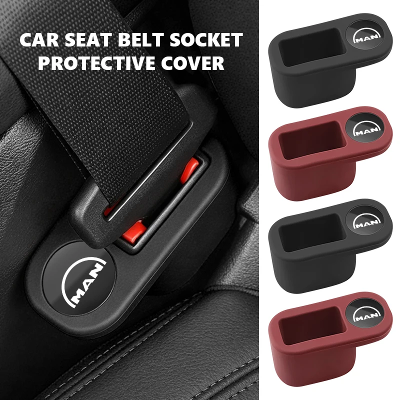 Car Seat Belt Base Anti Scratch Cover Auto Interior Accessories For Man TGX TGM TGA TGS TGE