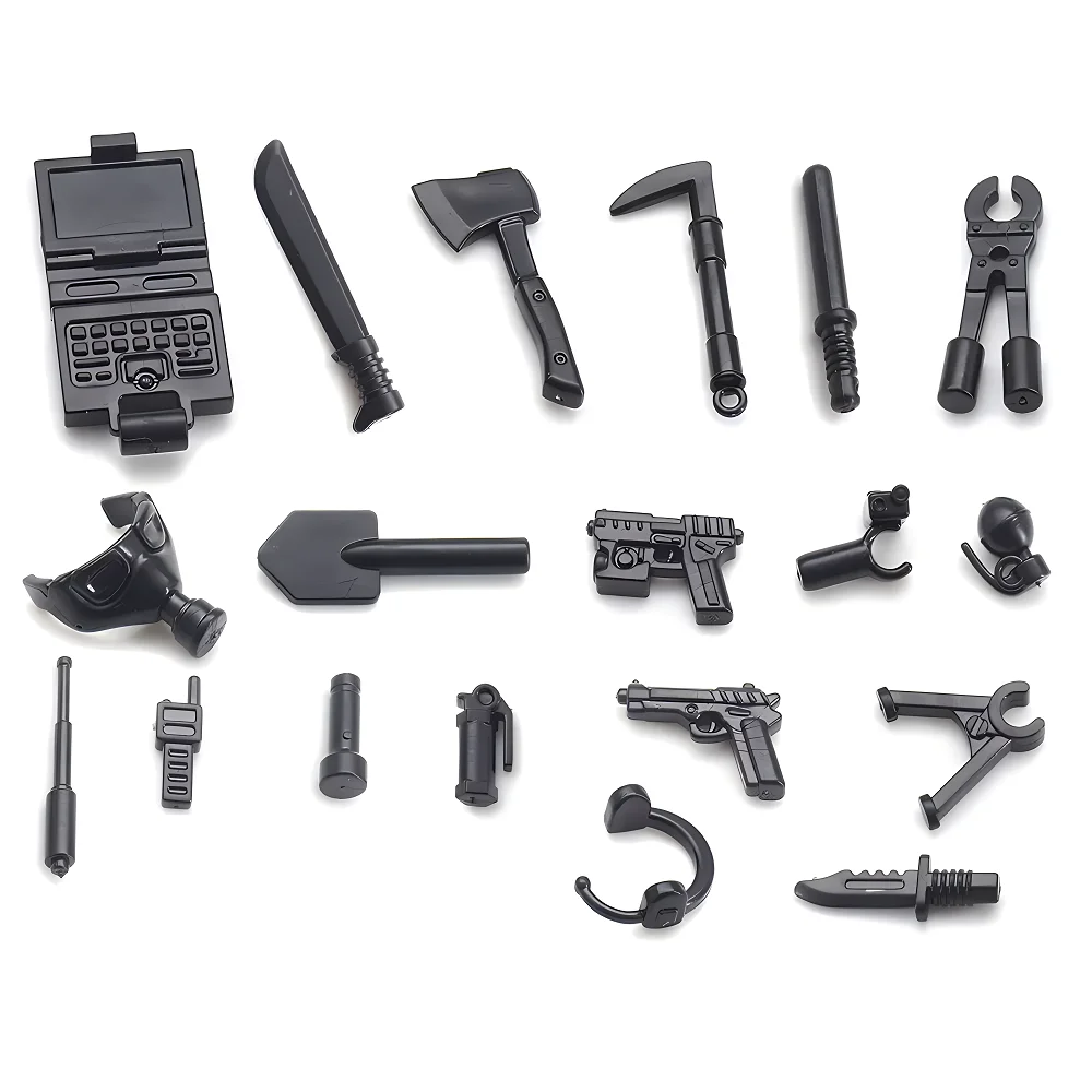 Military Gun Weapons City Police Soldiers SWAT Parts Mini Accessories Figures Building Block Brick Army Blocks Toys for Boys