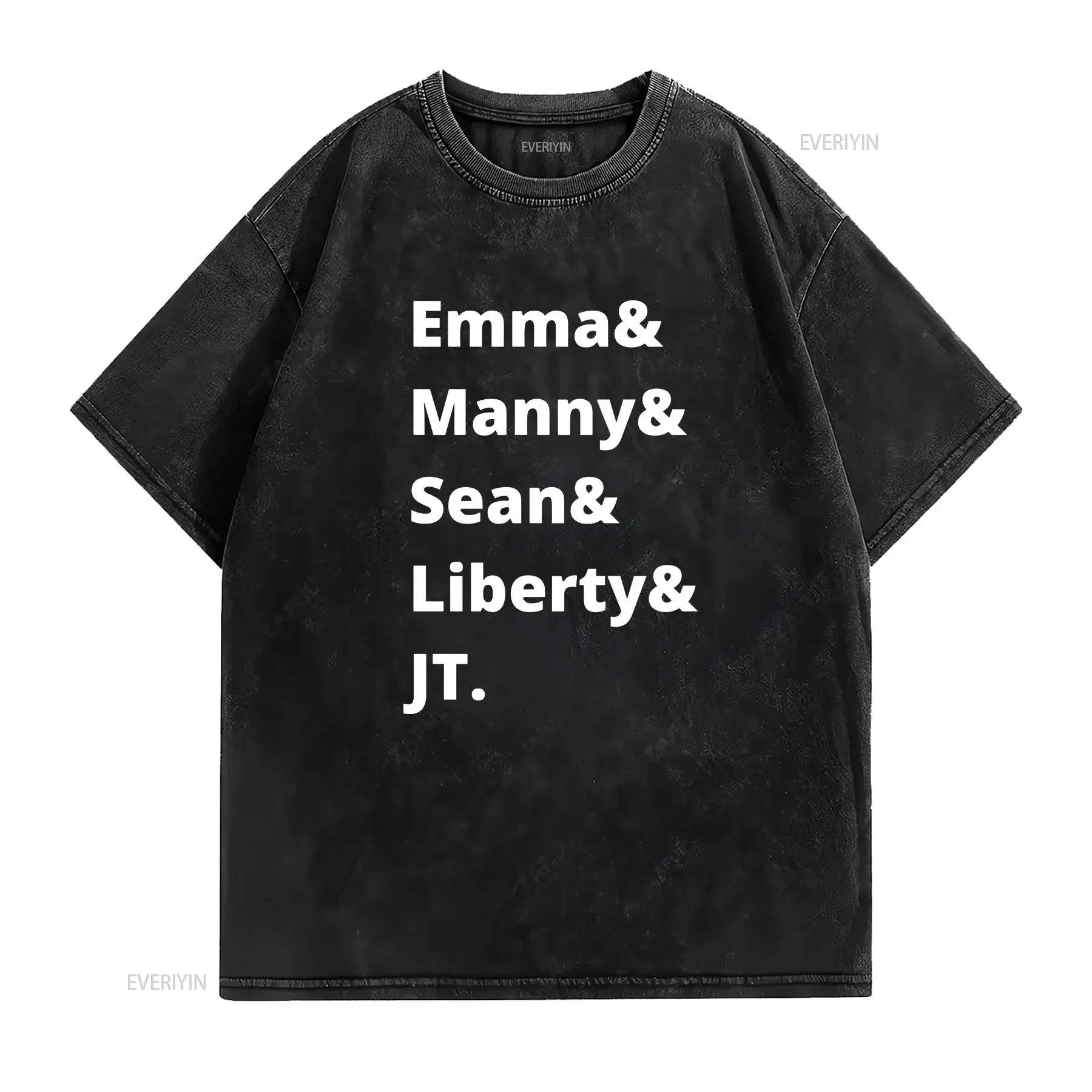 Degrassi Names List The Next Generation T Shirt vintage Washed streetwear Versatile Slightly Stylish Unisex Soft fashion