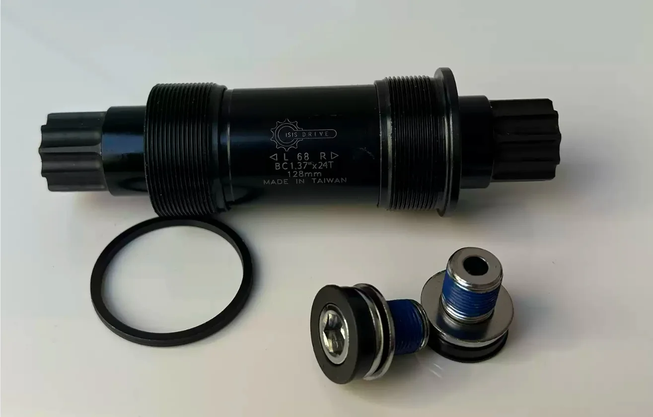 Suitable for Neco Zhiqing 10-tooth large spline center shaft 10-tooth 68 128mm Peilin mountain bike center shaft BC1.37x24T