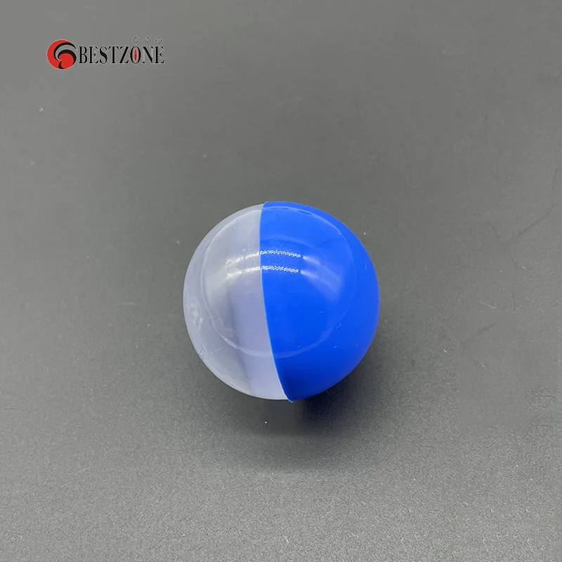 50Pcs 45MM 1,77 Zoll Spielzeug Kapsel Überraschung Ball Halb Transparent Weiche Leere Baby Kind Greifen Runde Verdrehen für Automaten