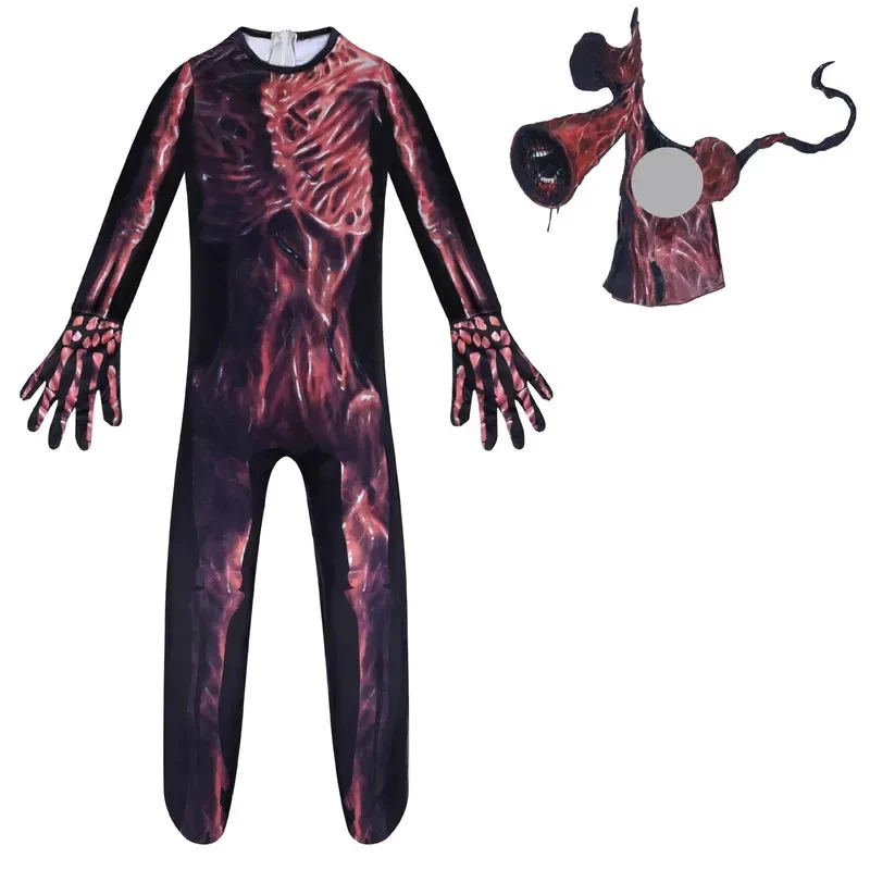 

New Halloween Cosplay Costume Kids Siren Head with Mask Boys Girls anime cosplay Funny Party Bodysuit Carnival Fancy J 2026★