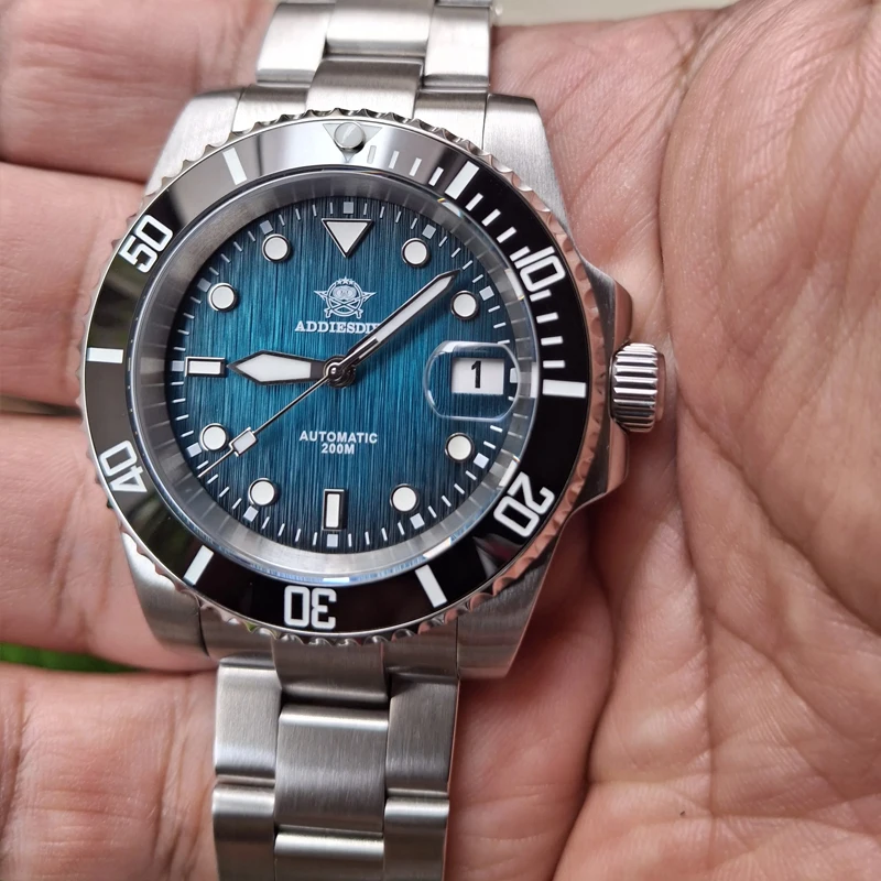 

ADDIESDIVE Top Brand Stainless Steel Men Watch Sapphire Glass Luminous 200m Waterproof Reloj Hombre Automatic Mechanical Watches