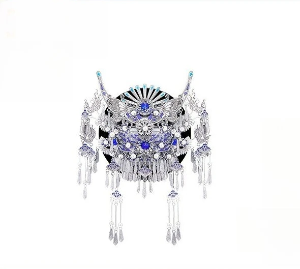 Phoenix Crown Metal Assembly Model 3D Three-dimensional Handmade DIY Refrigerator Sticker Material Package