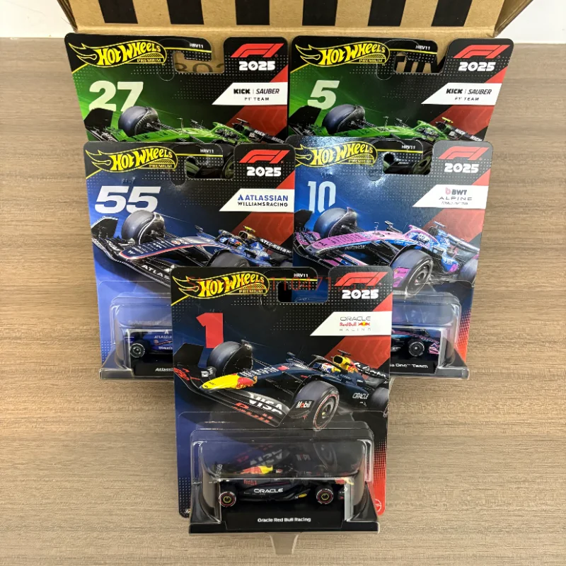 

Коллекционная модель автомобиля Hot Wheels Premium 2026 F1 для детей, масштаб 1:64, из сплава, для мальчиков, игрушка для детей, коллекция Hot Wheels 2026 Formula One