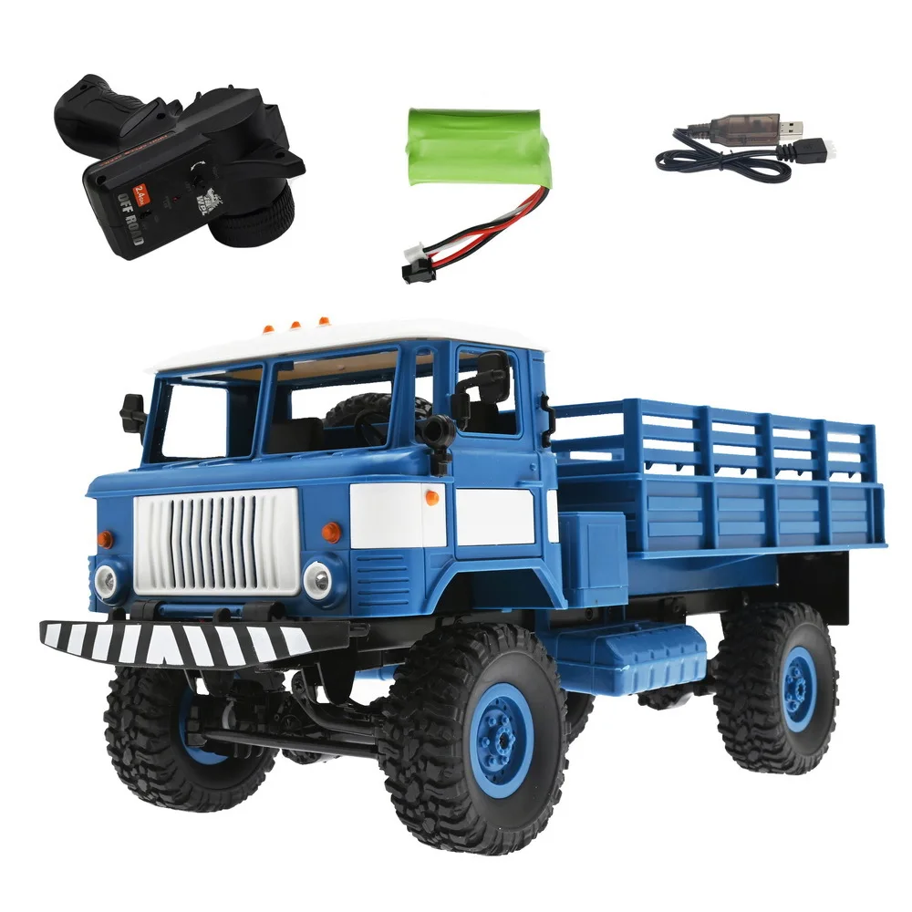 WPL Gass B24 Full Scale 2.4G Russian Military Truck GAZ-66V Remote Control Children's Toy Birthday Gift