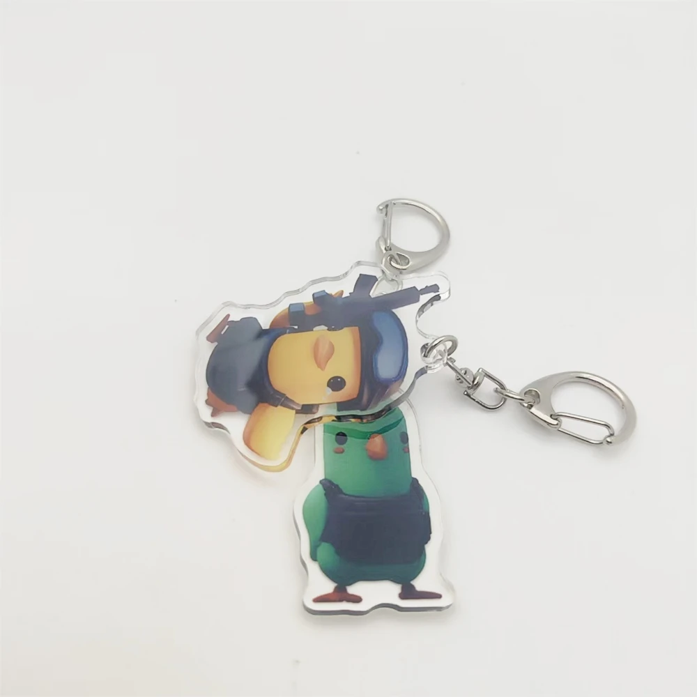البخار لعبة جديدة الهروب من Duckov سلسلة مفاتيح مصنوعة من الأكريليك أنيمي المتحمسين المدرسية سحر مفتاح سلسلة تقديم هدية لصديق #3