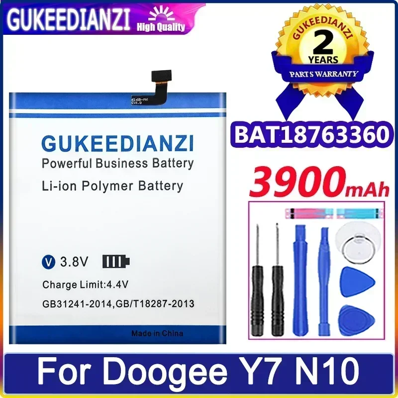 

Аккумуляторы для мобильных телефонов 3900 мАч для Doogee Y7 для смартфона Doogee N10, сменный портативный аккумулятор + бесплатные инструменты