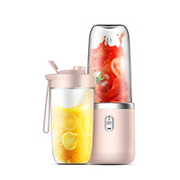 Double Cup Multifunction Usb Fruit Mixers Juicers 6 Blade Portable Electric Juicer Blender Fruit Juicer Cup Food Milkshake Juice