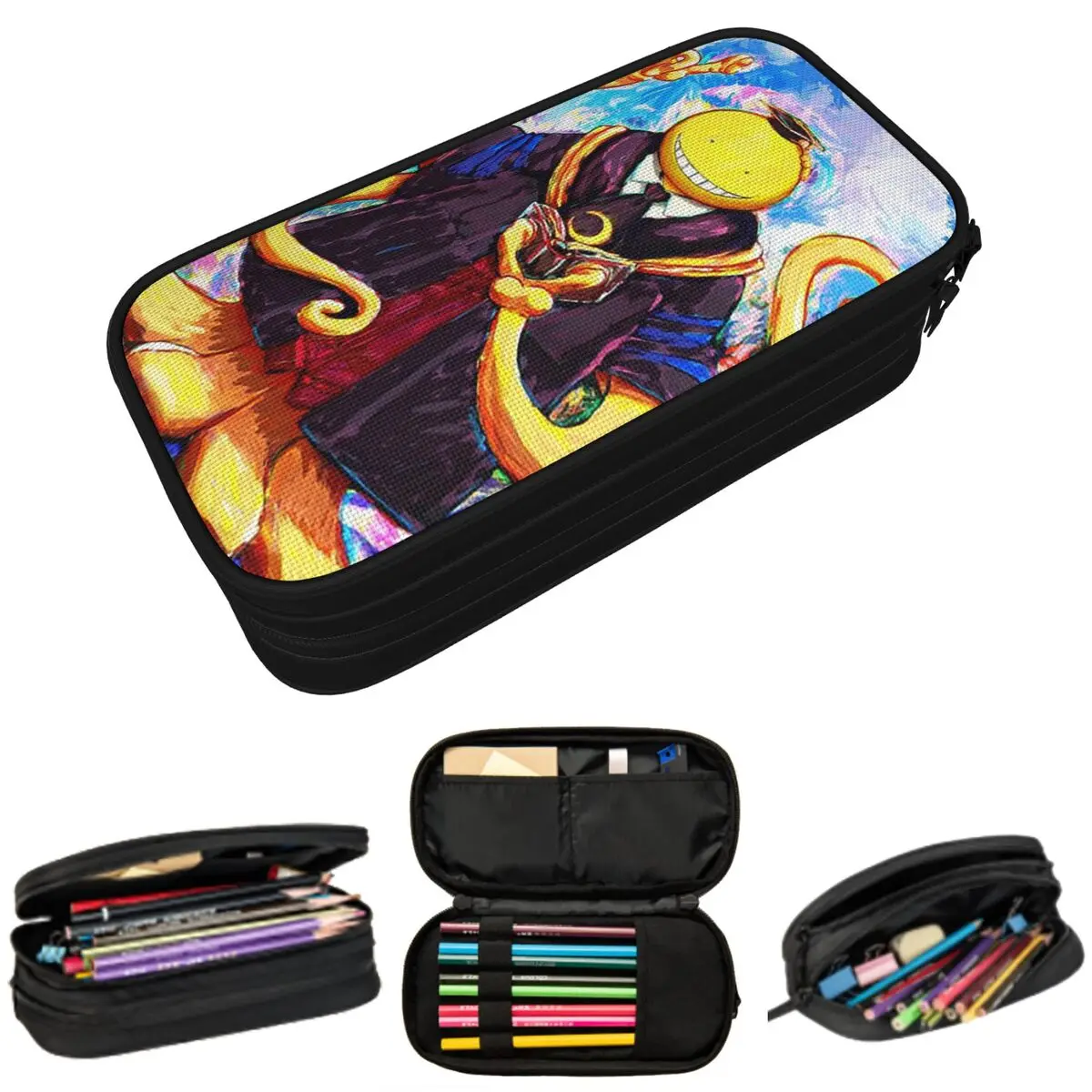 

Assassination Classroom Octopus Koro Sensei Pencil Cases Pen Bags Pen Box Pencil Pouch For Boys Girls Students Stationery School