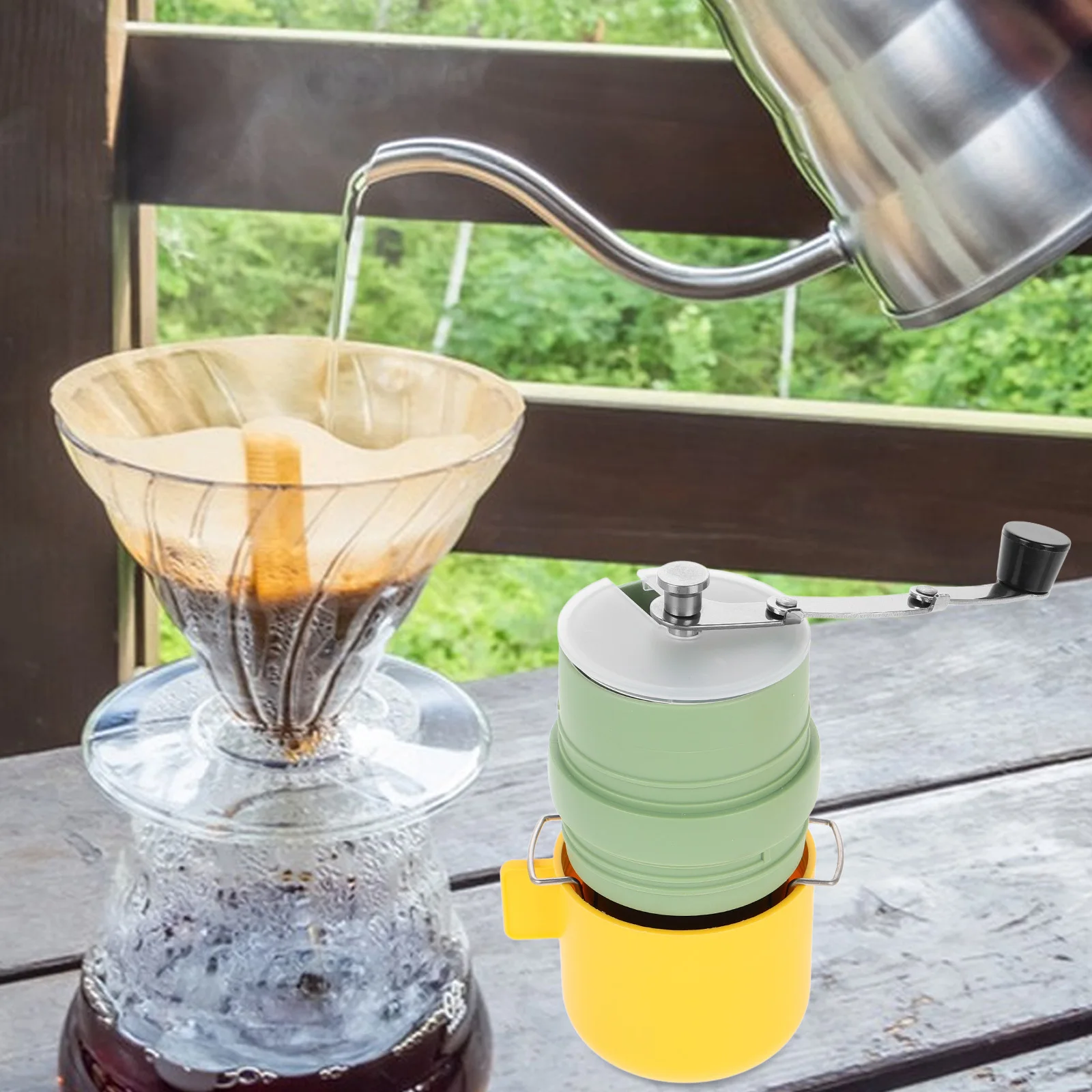

Manual Hand Crank Coffee Bean Mill Portable Coffee Cup Grinder Camping Travel Outdoor Small Grinder Kitchen Manual Grinding Tool