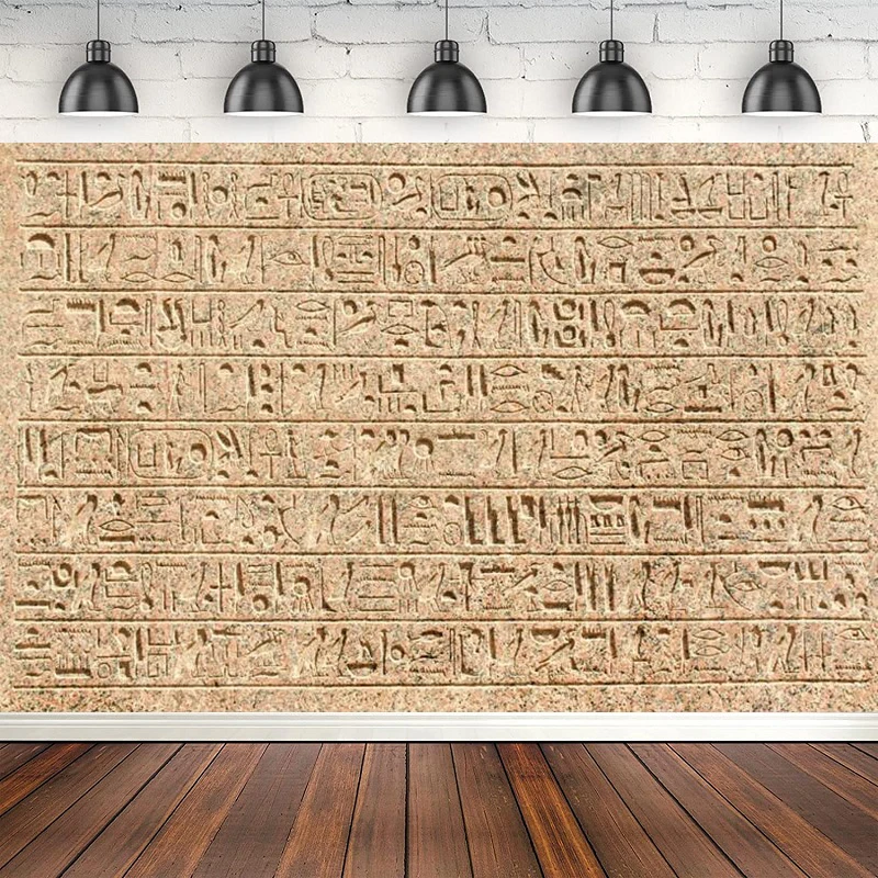 Egypt Hieroglyphs Photography Backdrop Art Photos Archaeology History Course Shoot History Culture Mural Travel Background