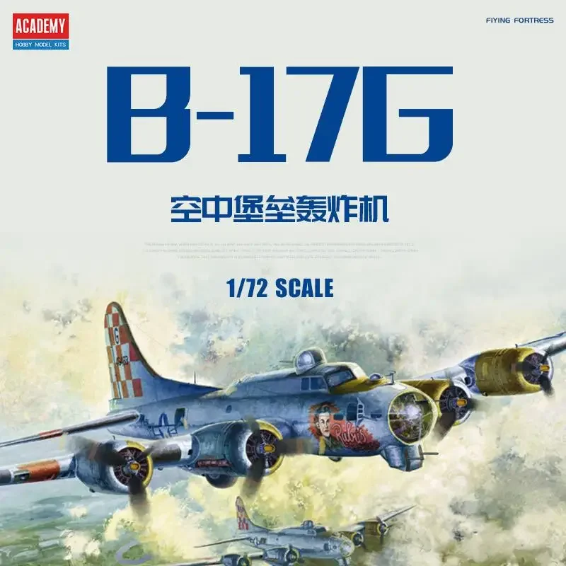 

ACADEMY 12414 1/72 Scale B-17G Flying Fortress Aircraft Plastic Model Kit