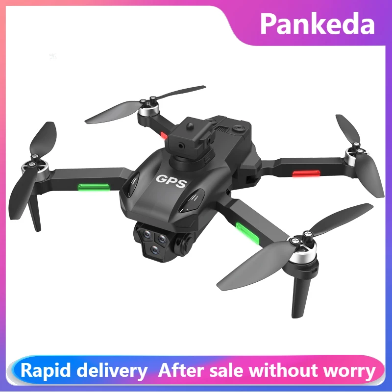 LM12-F Drone Professional 4K GPS Three Camera 5G Folding Obstacle Avoidance Optical Flow Positioning Upgraded Boy's gift