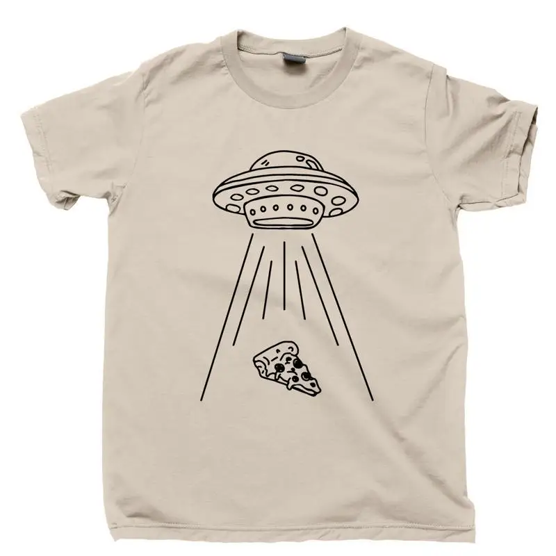 Aliens Love Pizza Lover T Shirt Spaceship Area 51 Roswell Mars Martian Drone