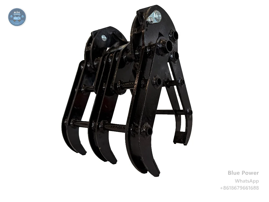 Log Grapple Attachment with Alloy Steel Gear Core for 1 to 5 Ton Excavators Customizable Industrial Equipment