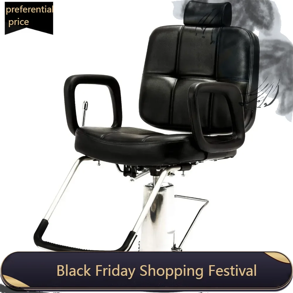 Hydraulic Recline Barber Chair Salon Chair for Hair Stylist Heavy Duty Tattoo Chair Shampoo Beauty Salon Equipment