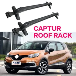 Car Luggage Rack Crossbar Roof Rack FOR RENAULT captur 5 DOOR 2013+ SUV LOAD 150KG BAR LED