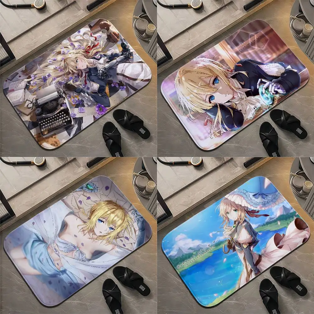 

Violet Evergardens Sexy Floor Mat Printed Large Carpets Room And Bedroom Carpets Bathroom Anti Slip Door MATS Small Carpets