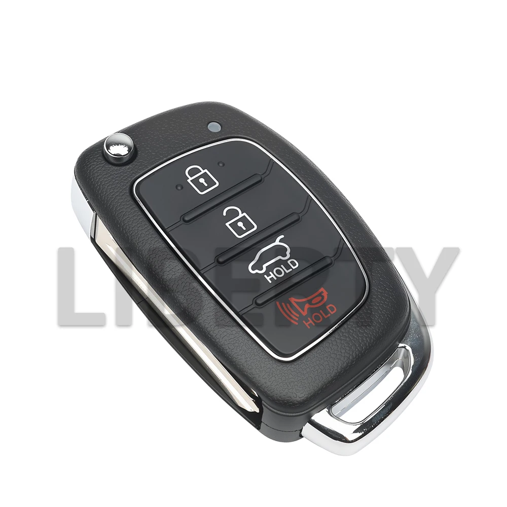 Liberty 95430-R1100 4A PCF7939MA Chip 433.92 FSK SY5AERGE04 HY14R Blade Flip Car Remote Control Key For Hyundai HB20 2019-2022