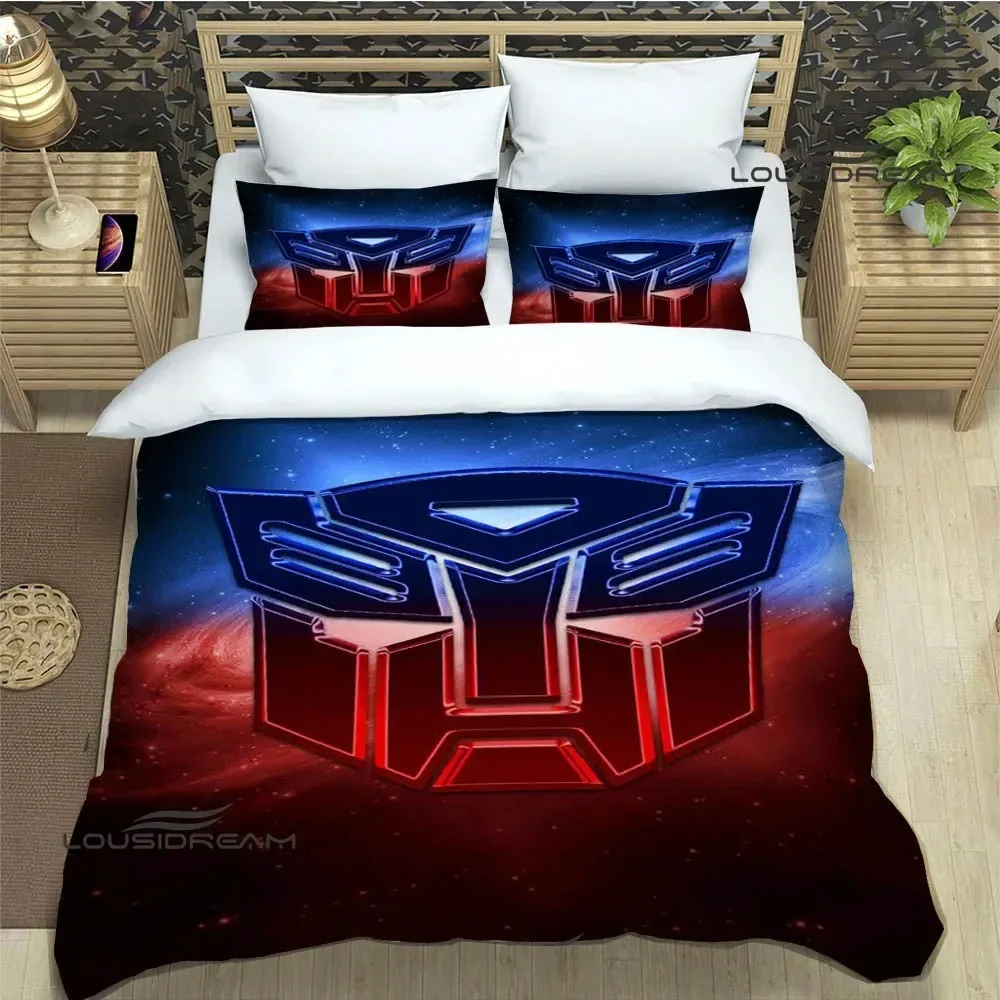 bedding set luxury birthday gift T-Transformers Cartoon Bedding Sets exquisite bed supplies set duvet cover bed comforter set