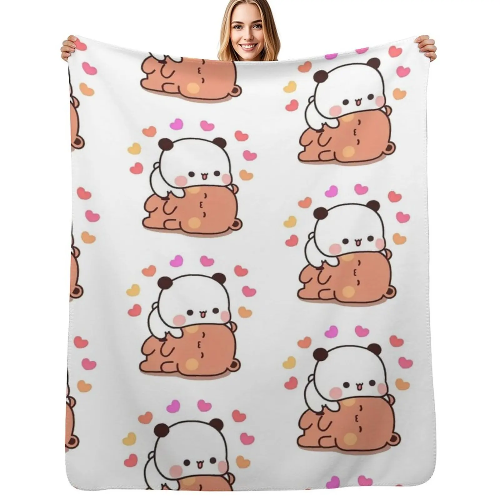 

PANDA BEAR, bubu dudu Cuddling Throw Blanket Sofa Throw christmas gifts Blankets