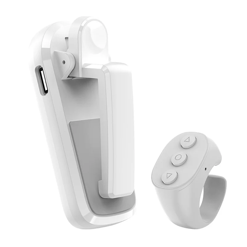 BAAY Fernbedienung für Kindle Paperwhite Oasis Kobo Ereaders + Page Turner Kamera Camcorder Fernbedienung Extender Weiß