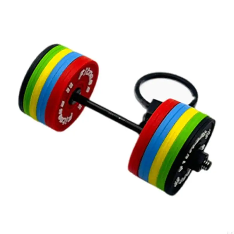 

Colorful Sturdy PVC Barbell Keychain Portable Accessory for Fitness Enthusiasts Seek Unique Designs Gym Accessories
