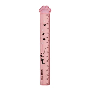 1-2-6 pcs Lytwtw's Cute Kitty Cat Paw Straight Ruler Kawaii Stationery Funny Drawing Gift Korean Office School Measuring Drawing