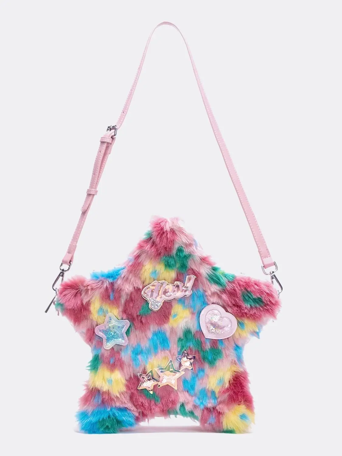 niche design retro dopamine colored commuting tote bag 2024 autumn and winter new plush crossbody bag y2k backpack for women