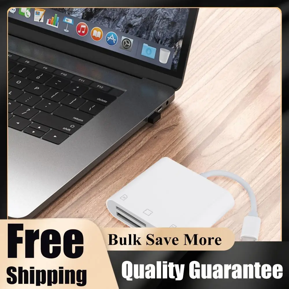 

Адаптер для карт памяти 3 в 1 Type-C на SD/TF/CF, адаптер для карт памяти SD, устройство для чтения карт памяти без драйверов для iPad, iPhone 15, MacBook, Samsung