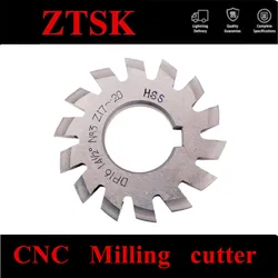 DP24 DP22 DP20 DP18 DP16 DP14 DP12 DP10 DP8 1-8# 8pcs/set PA14.5 HSS Gear Milling cutter