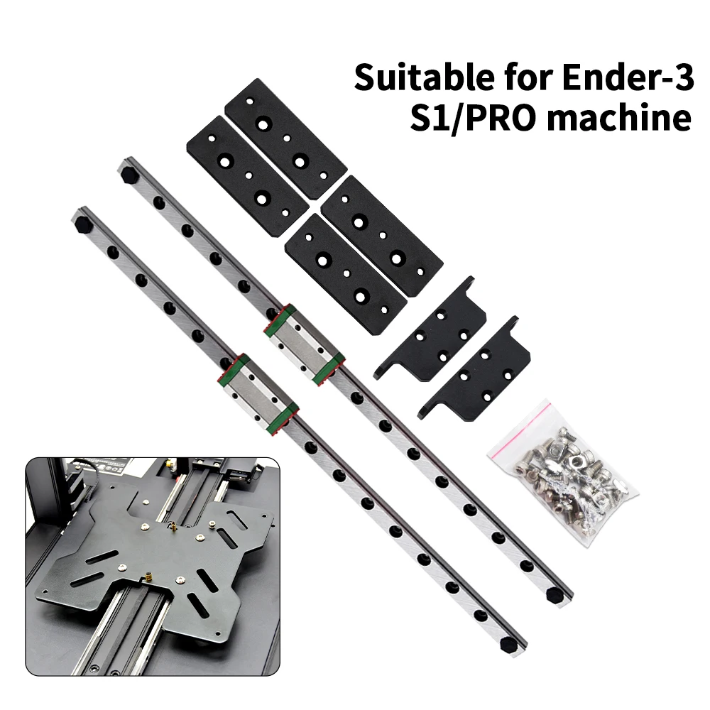 Ender-3 S1 Dual Y-axis Linear Rail Guide Kit Upgrade For Ender3S1/S1 Pro Creality 3D Printer Parts Accessories MGN9H 315MM