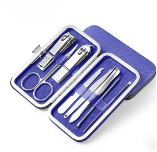 Hot Sale Multifunction Nail Clippers Set Stainless Steel Pedicure Scissor Tweezer Manicure Set Kit Nail Art Tools