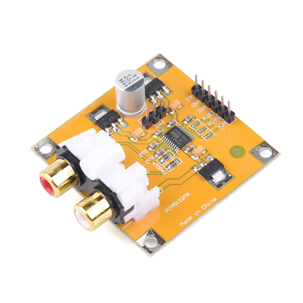 PCM5102 DAC Decoder Board I2S Player 32bit I2S/Left Input Audio Decoding Module 2.1V RMS Replacement Component