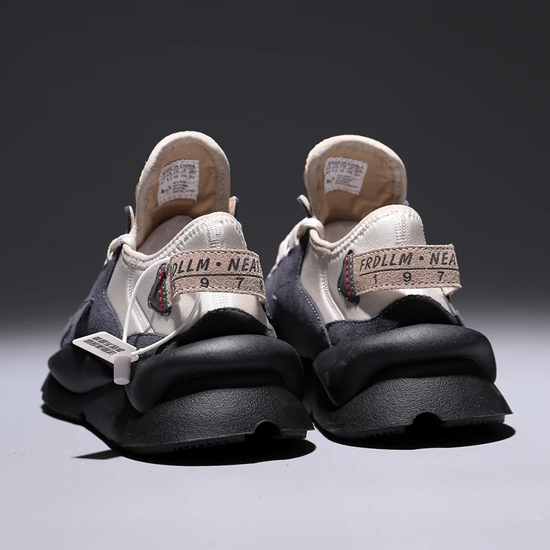 Unisex New Black Warrior Platform Men's Sneakers Casual Shoes calf Leather Running sneakers Step-in Tennis Shoes Women Sneakers