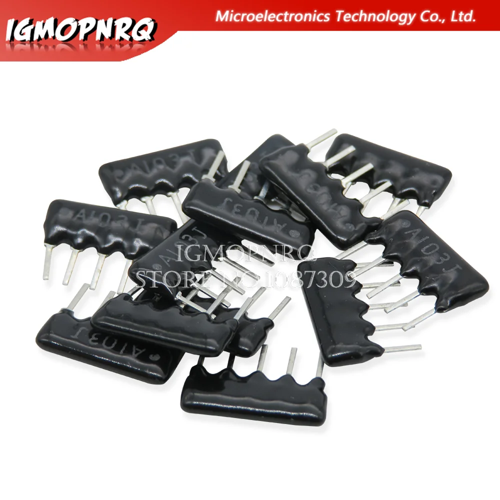 10Pcs 6PIN 5PIN 9PIN Exclusion เครือข่ายอาร์เรย์ตัวต้านทาน DIP 100 220 330 470 510 680 1K 1.2K 1.5K 2K 2.2K 3.3K 4.7K 10K 100K Ohm 6P