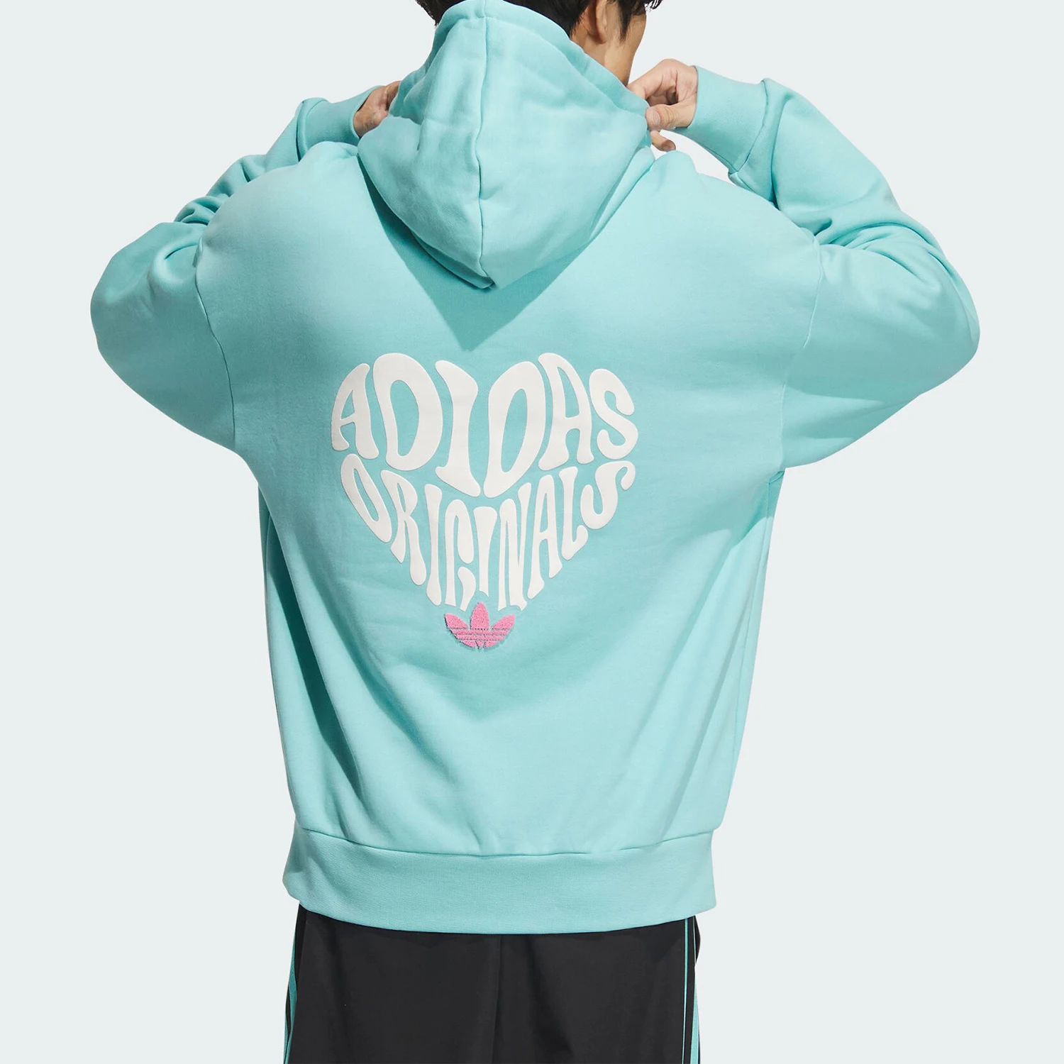 Adidas Originals Unisex Printed Casual Hooded Sweatshirt JE3475