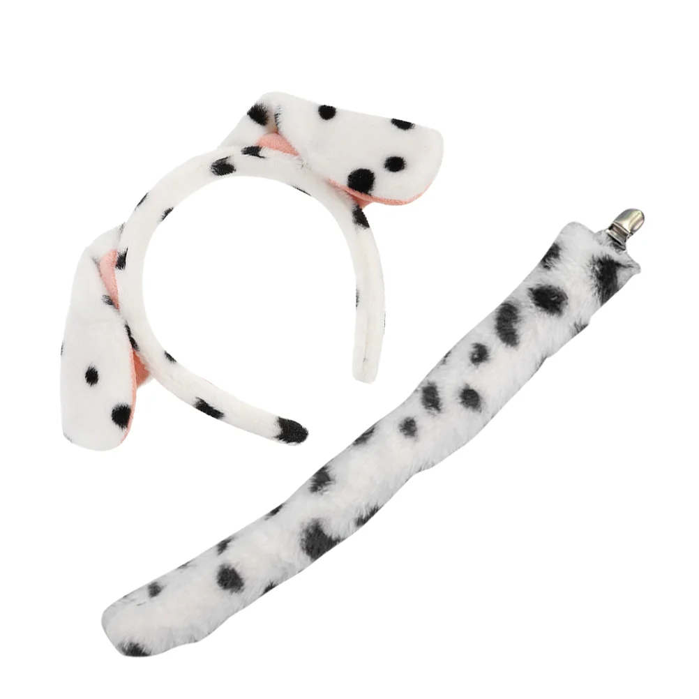 

Dalmatian Dog Headbands Puppy Pet Party Costume Prop Suite Play Ears Fabric Cosplay Props