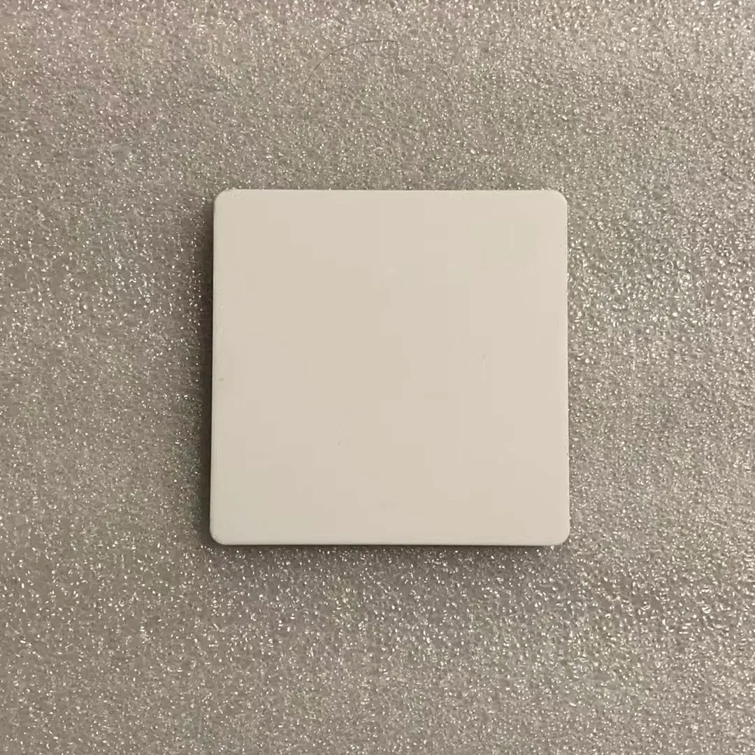 

blank version white color square 80mm Acrylic NFC Restaurant Menu tablet plate , 213 chip nfc tag sticker