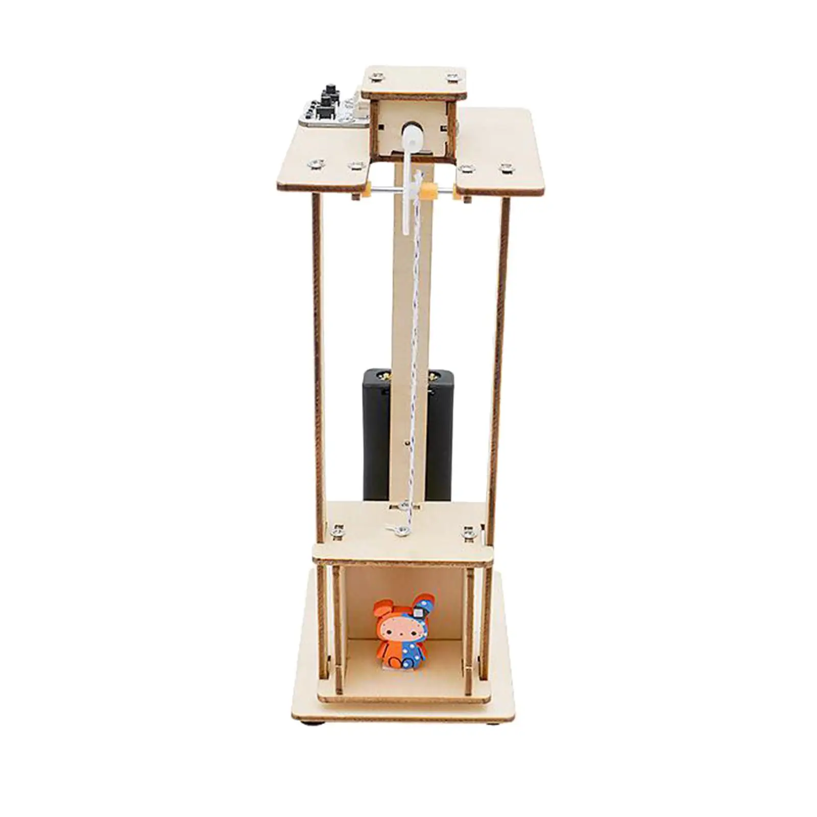 

DIY Electric Lift Elevator Model Wooden Building Kits for Children Learning Toy Inspiring Creativity and Imagination Develop Toy